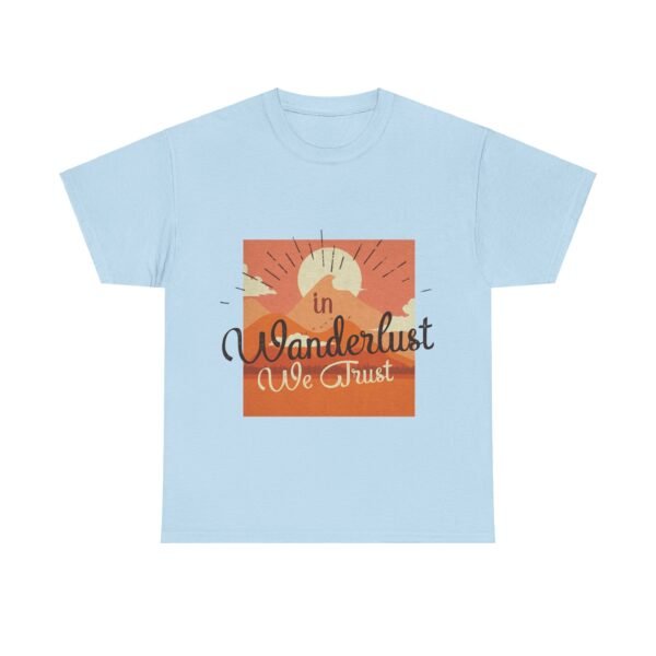 Unisex Heavy Cotton Tee with Wanderlust Theme - Image 10