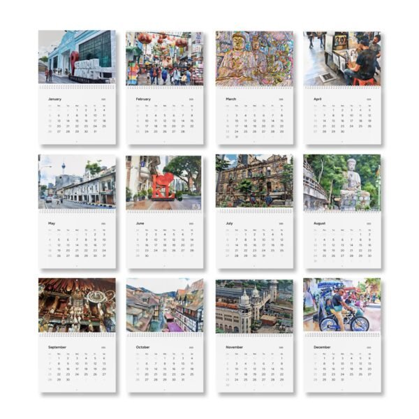 Standard Wall Calendar (2025) - Kuala Lumpur Themed - Image 2