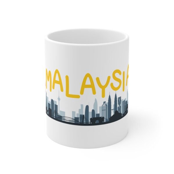 Malaysian Themed Ceramic Coffee Cups, 11oz, 15oz