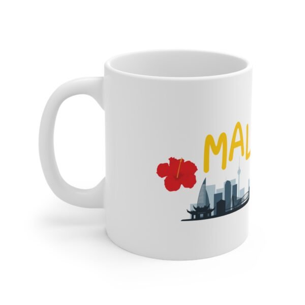 Malaysian Themed Ceramic Coffee Cups, 11oz, 15oz - Image 2