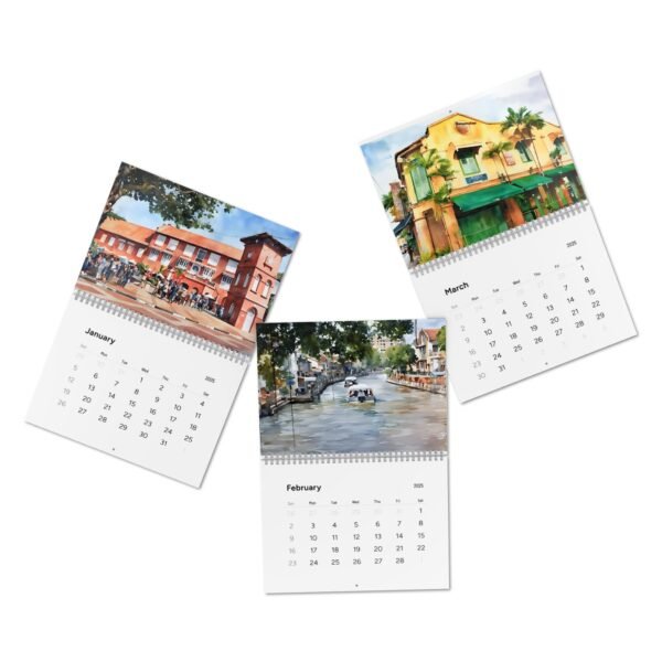 Melaka Malaysia Themed 2025 Wall Calendar - Image 4