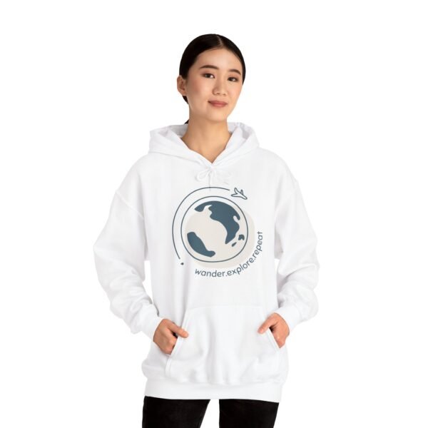 Unisex Heavy Blend™ Hooded Sweatshirt with a Travel Theme - Image 5