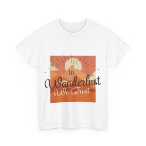 wanderlust theme tee shirt