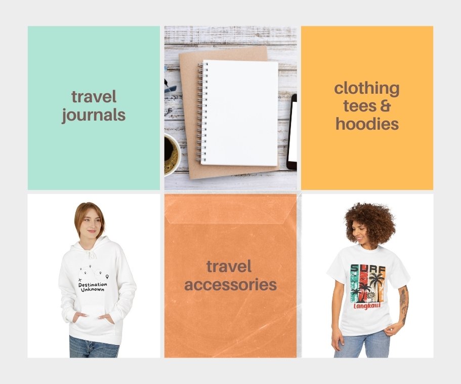 travel tee and travel hoodies