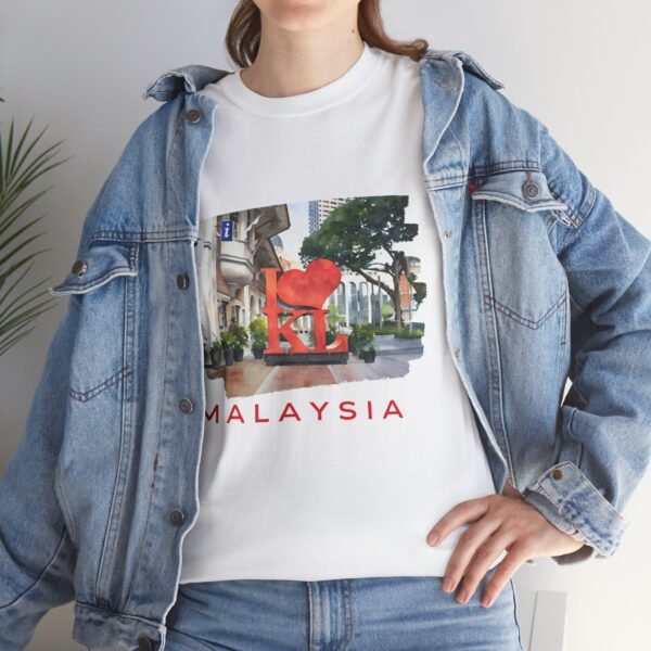 Malaysia Themed Unisex Heavy Cotton Tee - Image 5