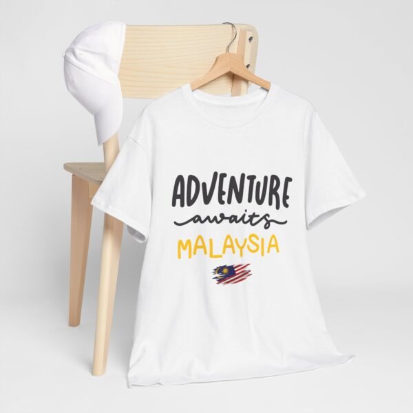 Adventure Awaits Malaysia Unisex Heavy Cotton Tee - Perfect for Travel Lovers - Image 5