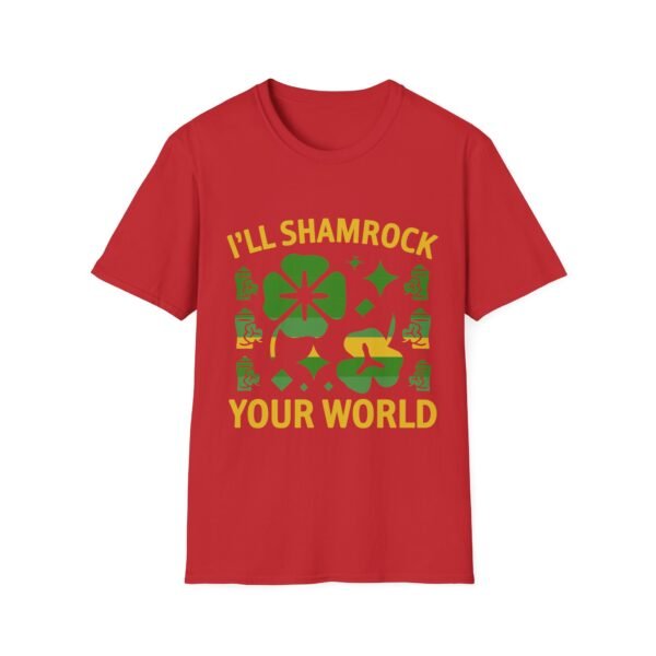 St. Patrick's Day Unisex Softstyle T-Shirt - "I'll Shamrock Your World" - Image 27