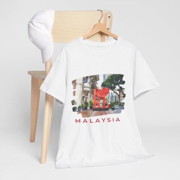 Malaysia Themed Unisex Heavy Cotton Tee - Image 4