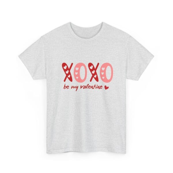 Valentine's Day Unisex Heavy Cotton Tee - 'XOXO Be My Valentine' - Image 9