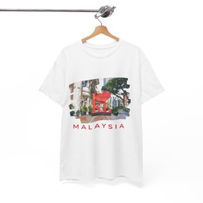Malaysia Themed Unisex Heavy Cotton Tee - Image 3