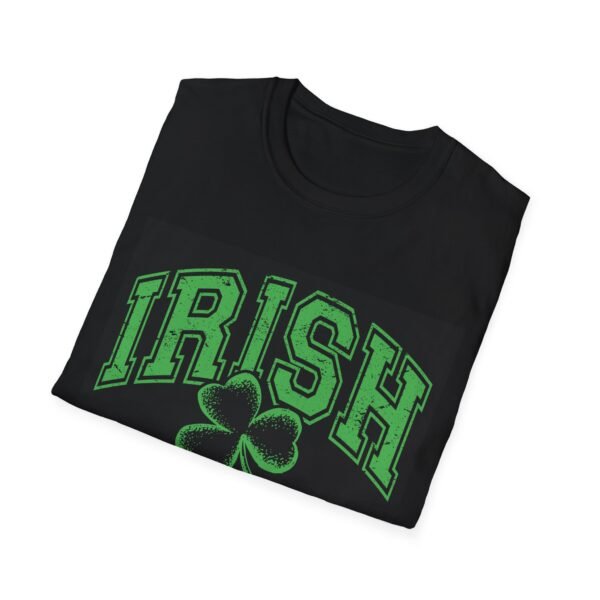 St. Patrick's Day Irish Unisex Softstyle T-Shirt with Shamrock Design - Image 3