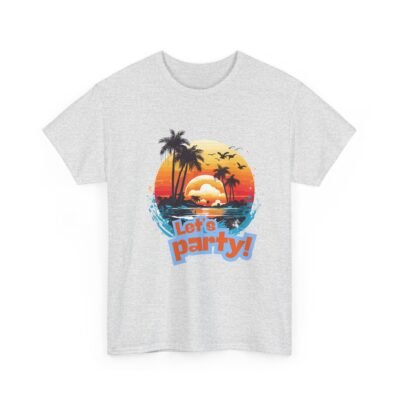 Unisex Heavy Cotton Tee - Let's party theme for casual wear - Image 7