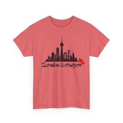 Kuala Lumpur Skyline Unisex Heavy Cotton Tee - City Love Design - Image 11