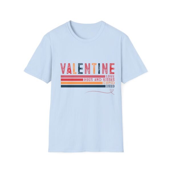 Unisex Softstyle T-Shirt - Valentine Hugs and Kisses Design - Image 13