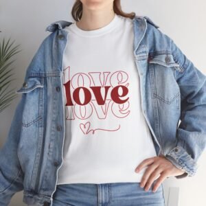 love themed t shirt valentines day