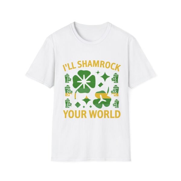 St. Patrick's Day Unisex Softstyle T-Shirt - "I'll Shamrock Your World"