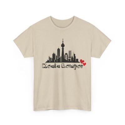 Kuala Lumpur Skyline Unisex Heavy Cotton Tee - City Love Design - Image 15