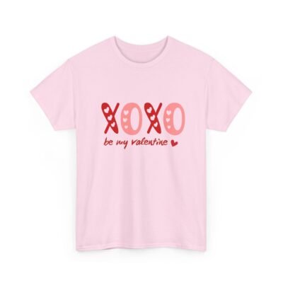 Valentine's Day Unisex Heavy Cotton Tee - 'XOXO Be My Valentine' - Image 25
