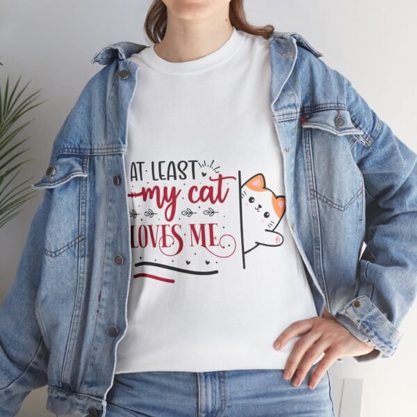 Unisex Heavy Cotton Tee with Funny Love Message - Image 4