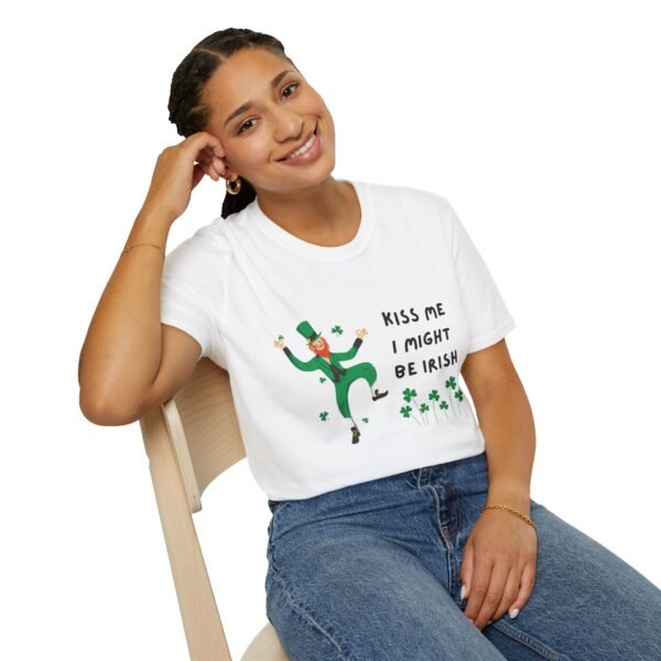 Kiss Me I Might Be Irish Unisex T-Shirt - Perfect for St. Patrick's Day Celebrations - Image 4