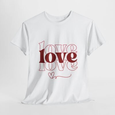 Valentine's Day Love Themed Unisex Heavy Cotton Tee Shirt - Image 5