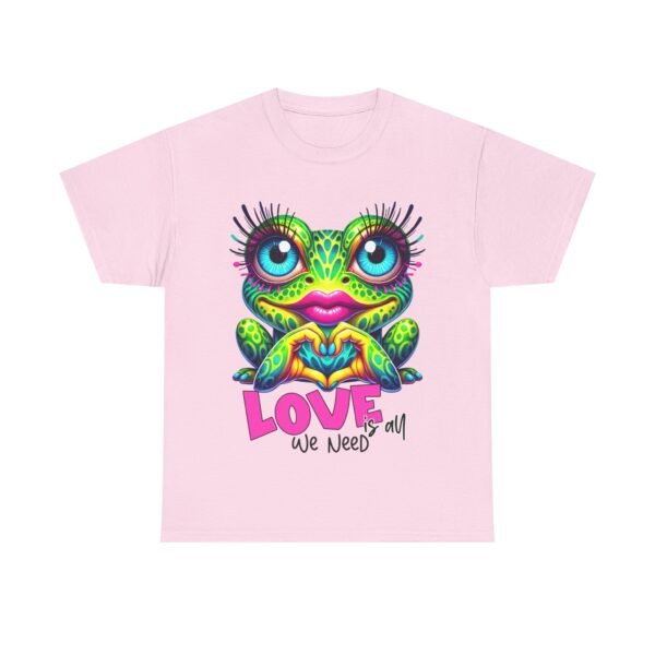 Colorful Frog Love Unisex Heavy Cotton Tee - Image 13