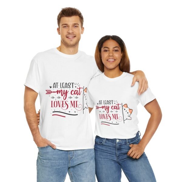 Unisex Heavy Cotton Tee with Funny Love Message - Image 5