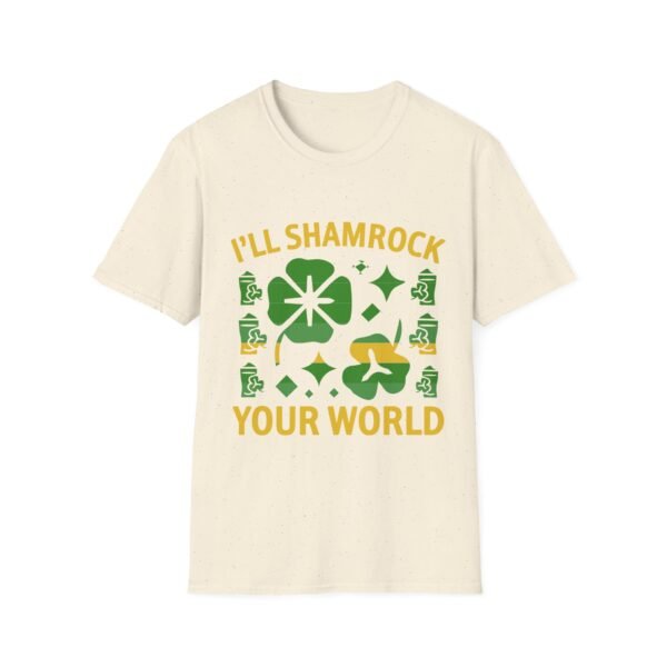 St. Patrick's Day Unisex Softstyle T-Shirt - "I'll Shamrock Your World" - Image 15