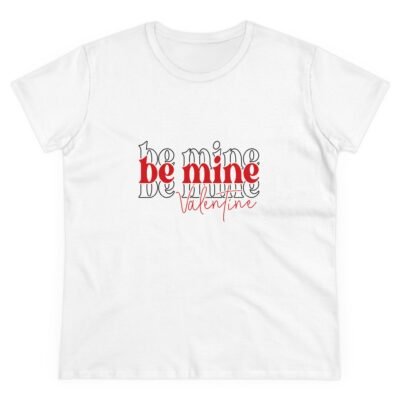 Women's Midweight Cotton Tee - Be My Valentine Themed - Image 2