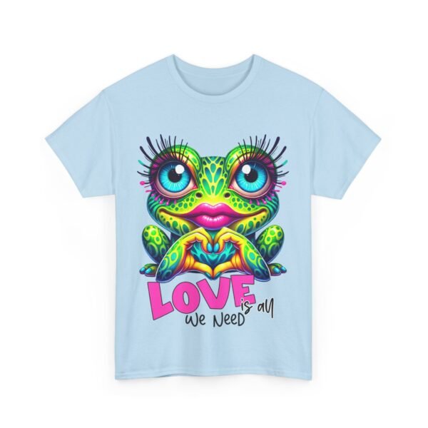 Colorful Frog Love Unisex Heavy Cotton Tee - Image 11