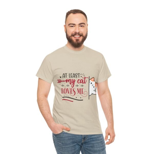 Unisex Heavy Cotton Tee with Funny Love Message - Image 14