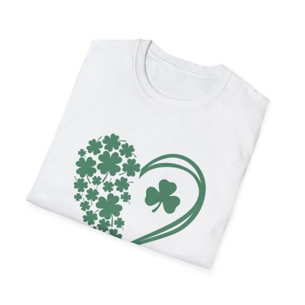 St. Patrick's Day Heart T-Shirt, Unisex Shamrock Tee, Cute Green Shirt, Spring Fashion, Irish Pride Apparel, Gift - Image 4