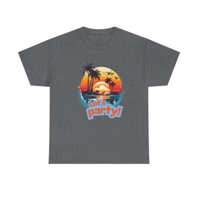 Unisex Heavy Cotton Tee - Let's party theme for casual wear - Image 14