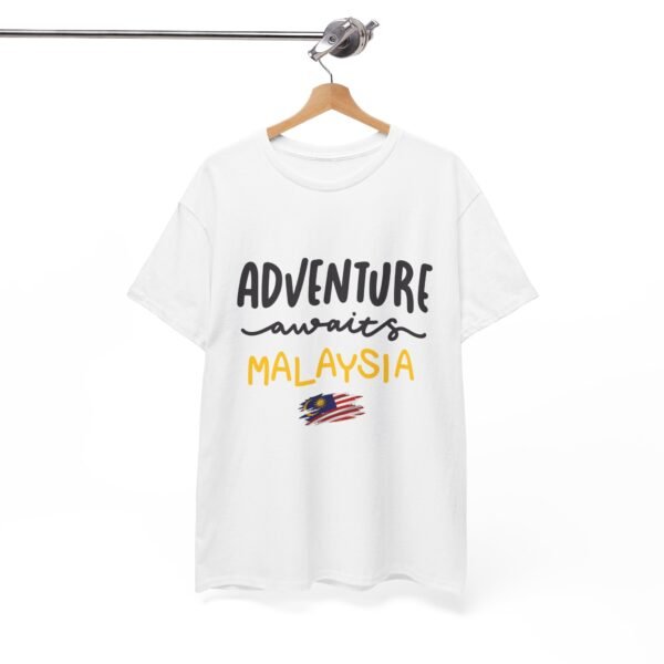 Adventure Awaits Malaysia Unisex Heavy Cotton Tee - Perfect for Travel Lovers - Image 4