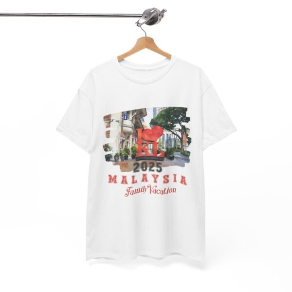 Family Vacation Malaysia 2025 Unisex Heavy Cotton Tee - Image 4