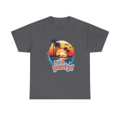Unisex Heavy Cotton Tee - Let's party theme for casual wear - Image 16