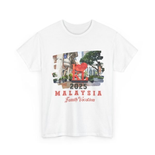 Family Vacation Malaysia 2025 Unisex Heavy Cotton Tee - Image 3