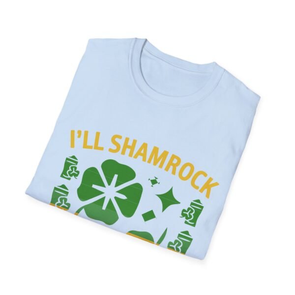 St. Patrick's Day Unisex Softstyle T-Shirt - "I'll Shamrock Your World" - Image 22