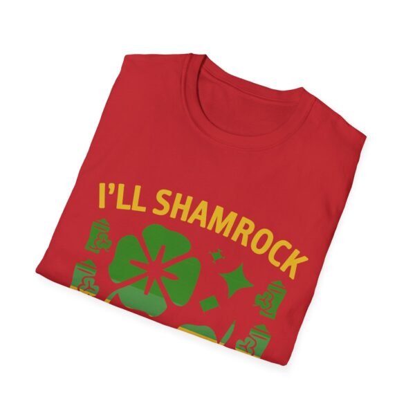 St. Patrick's Day Unisex Softstyle T-Shirt - "I'll Shamrock Your World" - Image 30