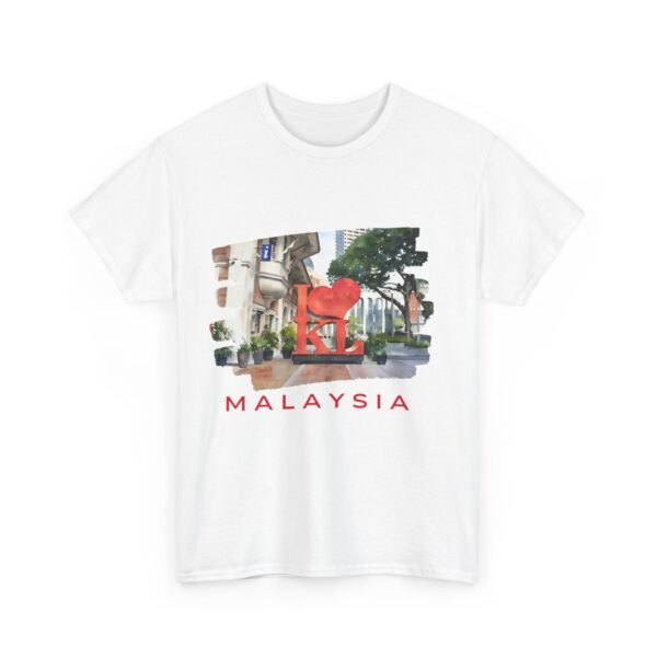 Malaysia Themed Unisex Heavy Cotton Tee - Image 2