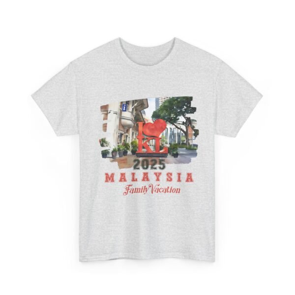 Family Vacation Malaysia 2025 Unisex Heavy Cotton Tee - Image 7