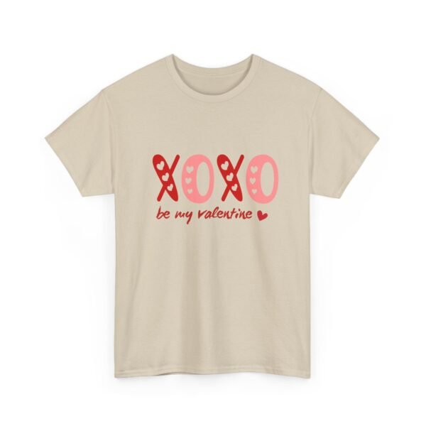 Valentine's Day Unisex Heavy Cotton Tee - 'XOXO Be My Valentine' - Image 13