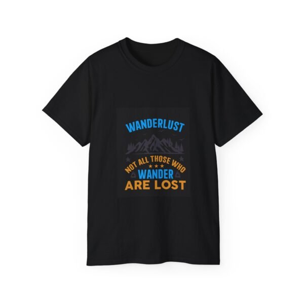 Unisex Ultra Cotton Tee with a Wanderlust message for Travellers - Image 6