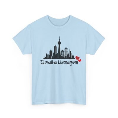 Kuala Lumpur Skyline Unisex Heavy Cotton Tee - City Love Design - Image 27
