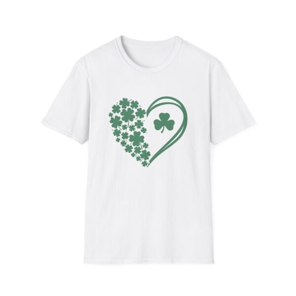 St. Patrick's Day Heart T-Shirt, Unisex Shamrock Tee, Cute Green Shirt, Spring Fashion, Irish Pride Apparel, Gift