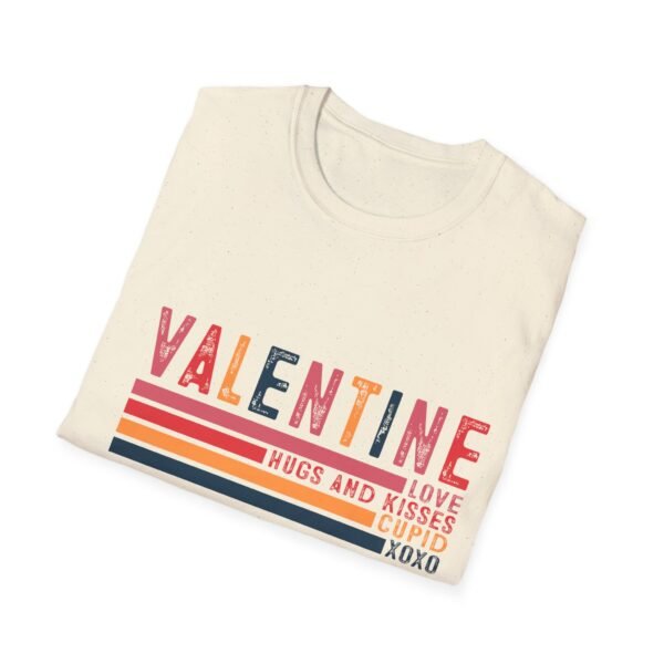 Unisex Softstyle T-Shirt - Valentine Hugs and Kisses Design - Image 12