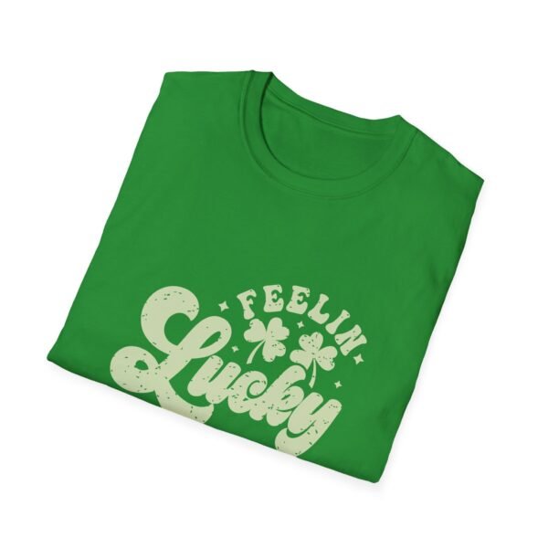 Feeling Lucky St Patrick's Day T-Shirt, Graphic Tee, Irish Luck Top, Shamrock Shirt, Green Clover Tee - Image 4