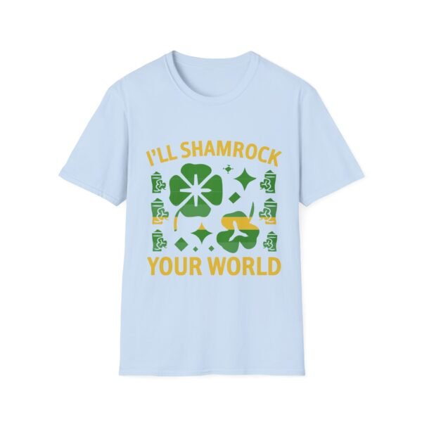 St. Patrick's Day Unisex Softstyle T-Shirt - "I'll Shamrock Your World" - Image 19