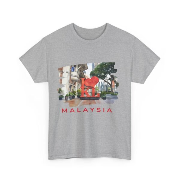 Malaysia Themed Unisex Heavy Cotton Tee - Image 9