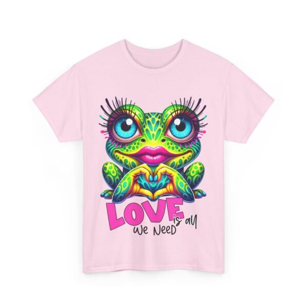 Colorful Frog Love Unisex Heavy Cotton Tee - Image 15